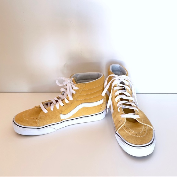 mustard yellow vans high tops